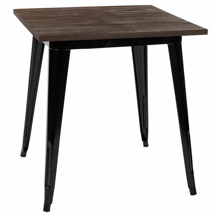 60x60X76cm Tolix Replica Dining Table black